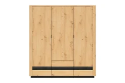 Møbelsett Til Soverom-Forja Soveromssett 181x56 cm Svart,Eik