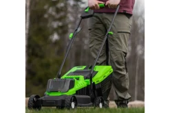 Kompostkvern|Gressklipper-Fornorth Batteridrevet Gressklipper Gh1000E, 20V med Batteri og Lader Svart/Grønn