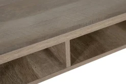 Kontorbord-Forresa Skrivebord 120 cm med Oppbevaringshylle Tre/Natur