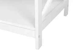 Bloomington Sofabord-Fostia Sofabord 100 cm med Oppbevaringshylle Hvit