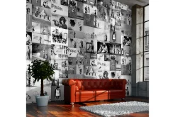Tapeter-Fototapet Banksy Grey Collage 50x1000