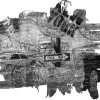 Tapeter-Fototapet Black-And-White New York Collage 250x193
