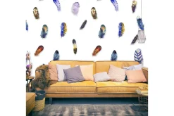 Tapeter-Fototapet Colorful Feathers 50x1000