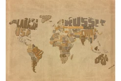 Fototapet Explorers Map Of The World 250x193