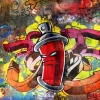 Tapeter-Fototapet Graffiti Monster 350x270