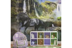 Tapeter-FOTOTAPET Horse Sky Blue Waterfall 200x154