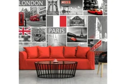 Tapeter-Fototapet London Paris Berlin New York 150x105