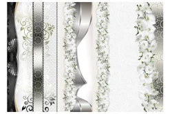 Fototapet Parade Of Orchids In Shades Of Grey 150x105