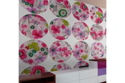 Tapeter-Fototapet Pink Meadow Circle 50x1000