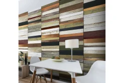 Fototapet Rainbow-Colored Wood Tones 50x1000