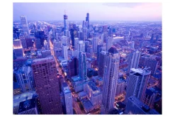 Tapeter-Fototapet Shadow Lamps At Dusk Chicago 250x193