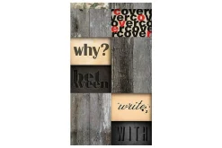 Fototapet Wooden Inscription 50x1000