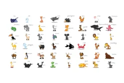 Tapeter-Fototapet XXL Learning By playing Animals 550x270