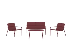 Venture Home Fourni sofagruppe 2-seters sofa + 2 lenestoler med bord utendørs