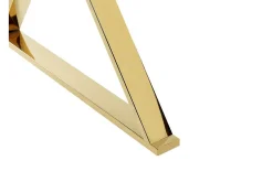 Spisebord & Kjøkkenbord-Foxter Spisebord 70x120 cm Vit/Guld