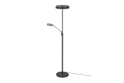 Trio Lighting Stuelampe|Soveromslampe-Franklin LED-Gulvlampe Uplighter Antrasitt Antracit