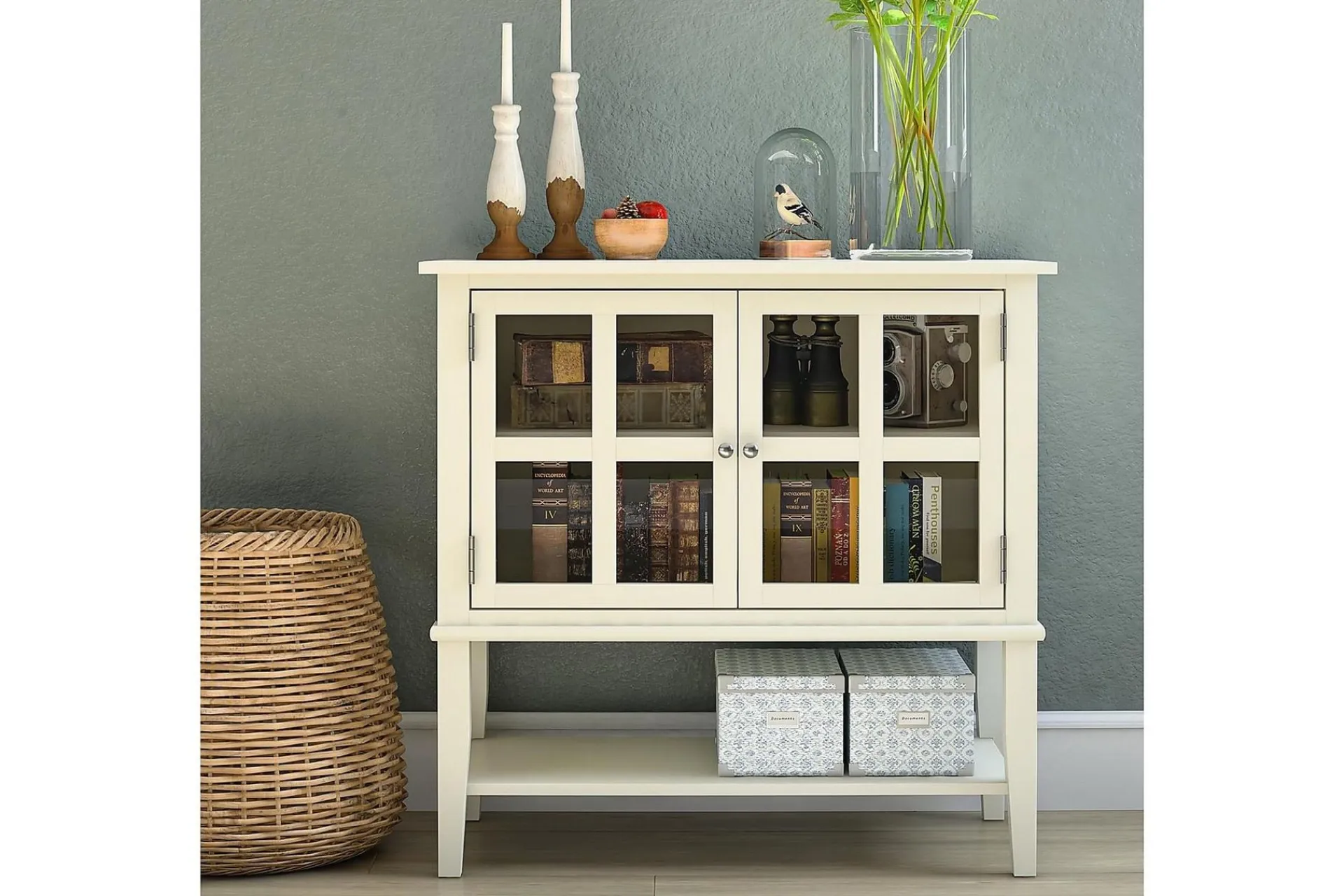 Dorel Home Oppbevaringsskap|Skap-Franklin Oppbevaringsskap 80x40 cm Hvit