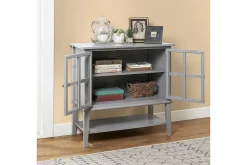 Dorel Home Oppbevaringsskap|Skap-Franklin Oppbevaringsskap 80x40 cm Grå Grey