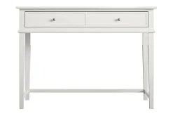 Dorel Home Kontorbord-Franklin Skrivebord 90 cm med Oppbevaringsskuff Hvit