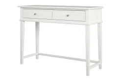 Dorel Home Kontorbord-Franklin Skrivebord 90 cm med Oppbevaringsskuff Hvit