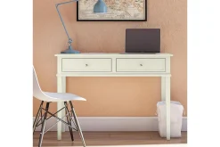 Dorel Home Kontorbord-Franklin Skrivebord 90 cm med Oppbevaringsskuff Hvit