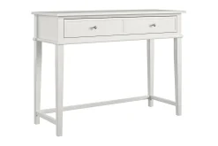 Dorel Home Kontorbord-Franklin Skrivebord 90 cm med Oppbevaringsskuff Hvit