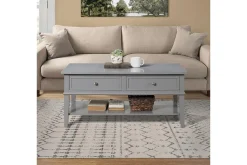 Dorel Home Franklin Sofabord 105 cm med Oppbevaringshylle + 2 Skuffer G