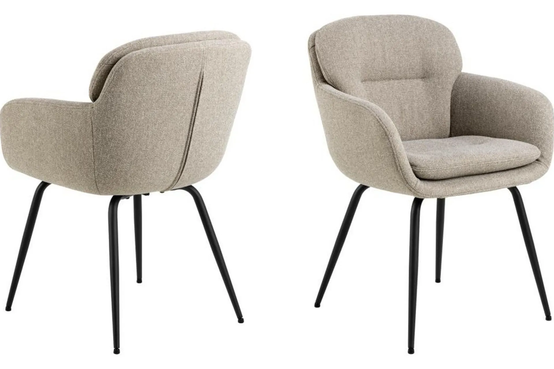 Karmstoler|Spisestoler & Kjøkkenstoler-Frederika Lenestol Beige