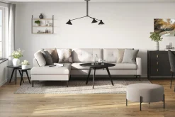 Scandinavian Choice Sofa Med Sjeselong-Frillestad 4-seter sofa med sjeselong venstre Beige