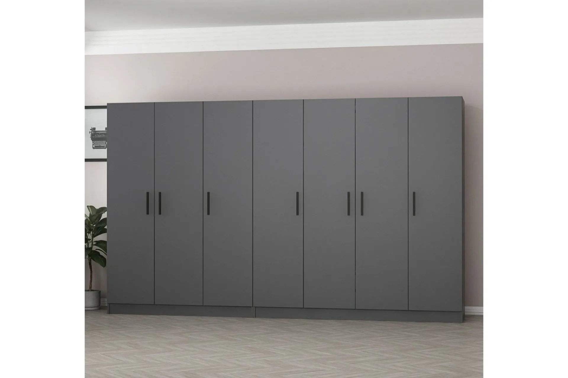 Garderober & Garderobesystem-Fruitland Garderobe 315 cm Antracit