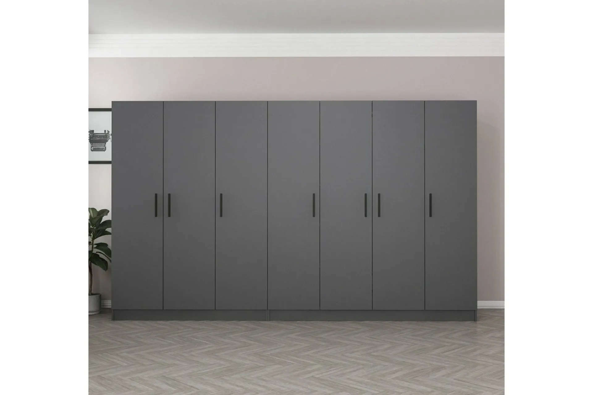 Garderober & Garderobesystem-Fruitland Garderobe 315 cm Antracit
