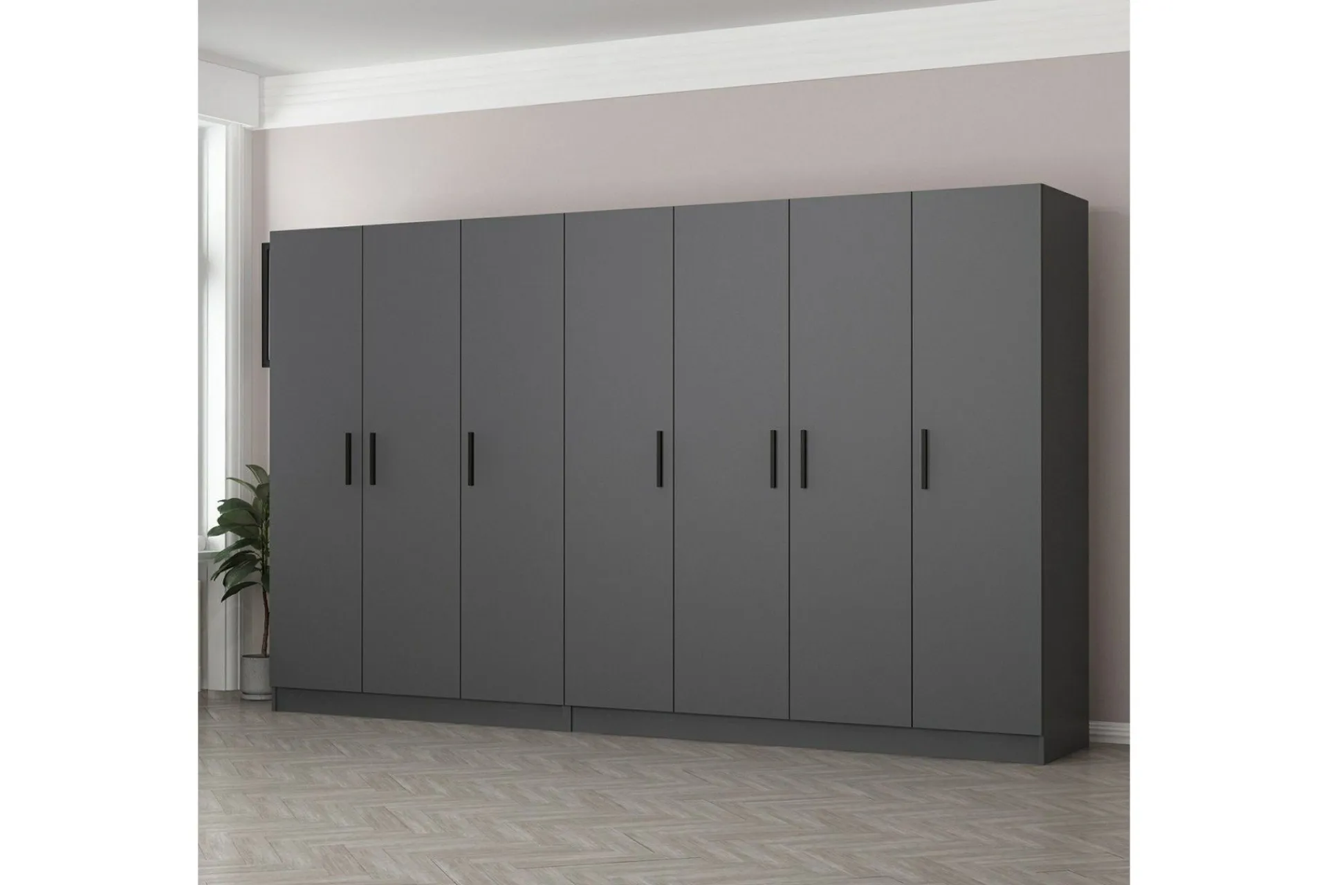 Garderober & Garderobesystem-Fruitland Garderobe 315 cm Antracit