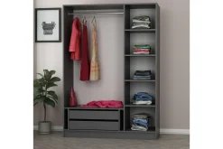 Garderober & Garderobesystem-Fruitland Garderobe 135 cm Antracit