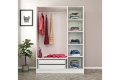 Garderober & Garderobesystem-Fruitland Garderobe 135 cm Hvit