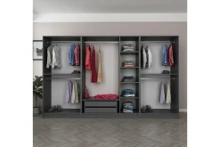 Vegghengt Oppbevaring|Knaggerekke-Fruitland Garderobe 315 cm Antracit