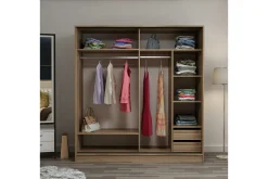 Garderober & Garderobesystem-Fruitland Garderobe med Speil Brun
