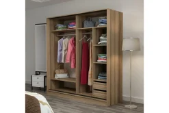 Garderober & Garderobesystem-Fruitland Garderobe med Speil Brun