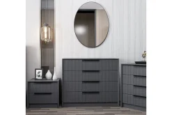 Kommode|Entrekommode-Fruitland Hjørnekommode 100 cm Antracit