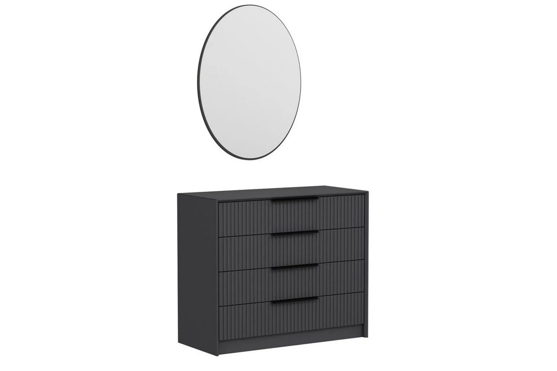 Kommode|Entrekommode-Fruitland Hjørnekommode 100 cm Antracit