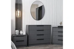Kommode|Entrekommode-Fruitland Hjørnekommode 100 cm Antracit