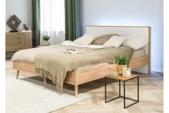Sengeramme & Sengestamme-Furbish Kontinentalseng med LED 160x200 Tre/Natur