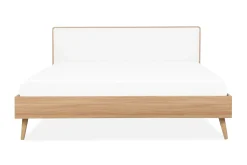 Sengeramme & Sengestamme-Furbish Kontinentalseng med LED 160x200 Tre/Natur