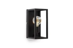 Nattbordslampe-Furtim Vegglampe med Arm Svart