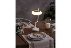 Nattbordslampe|Bordlampe-Gabbiani LED Bordlampe 36 cm Hvit