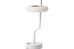 Nattbordslampe|Bordlampe-Gabbiani LED Bordlampe 36 cm Hvit