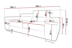 Gabina Sofa 2-seter