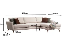 Velour Sofa & Fløyel Sofa-Gajanejos Divansovesofa Beige