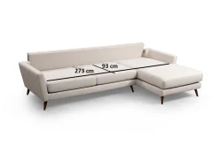 Velour Sofa & Fløyel Sofa-Gajanejos Divansovesofa Beige