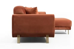 Velour Sofa & Fløyel Sofa-Gajanejos Divansovesofa Brun