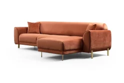 Velour Sofa & Fløyel Sofa-Gajanejos Divansovesofa Brun
